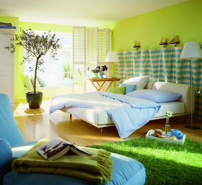 chartreuse walls home decor
