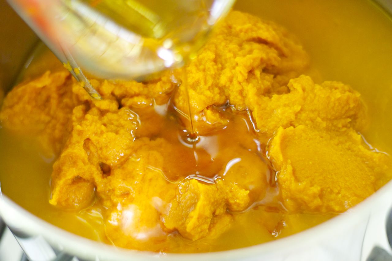 pumpkin soup add maple syrup