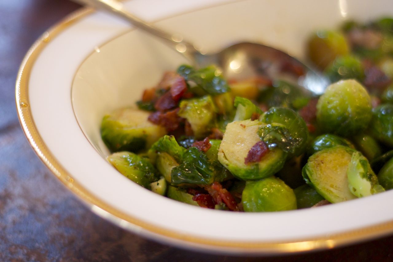 brussels sprouts and bacon