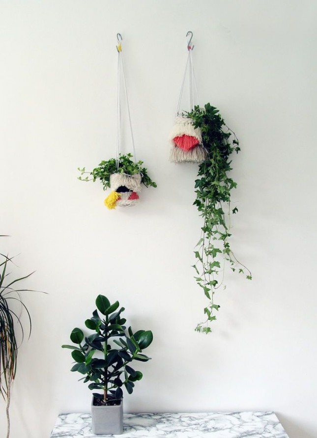 tassel diy wall planter hanging