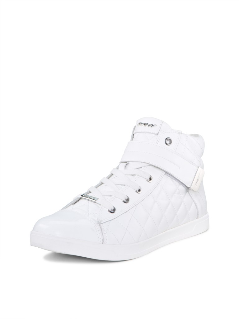 deny white patent leather sneaker