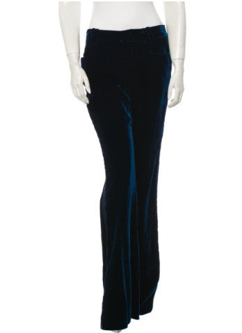 TheRealReal Gucci navy blue velvet pants