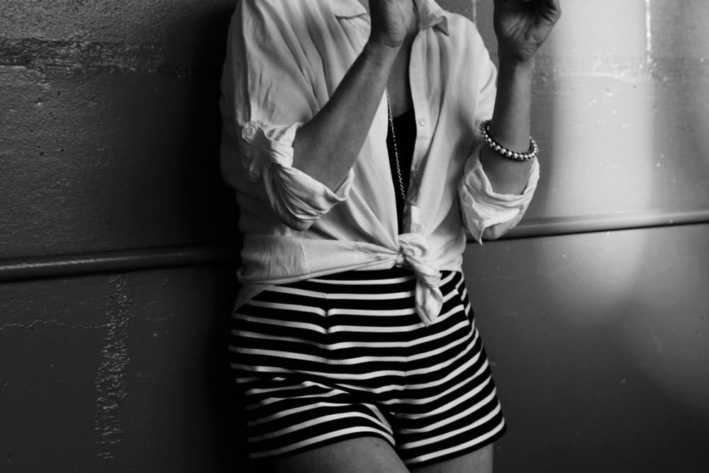 J Crew high waisted striped shorts for spring 2016