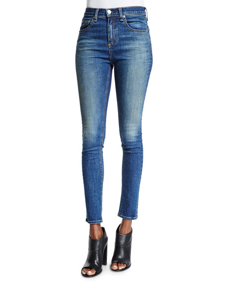 rag & bone high waisted skinny ankle jean from Neiman Marcus