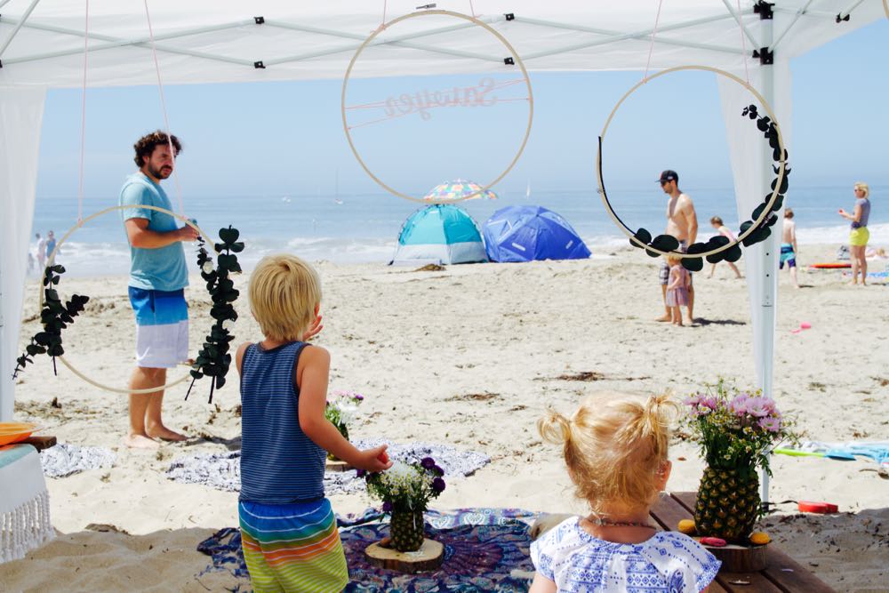 how to throw a birthday party at the beach