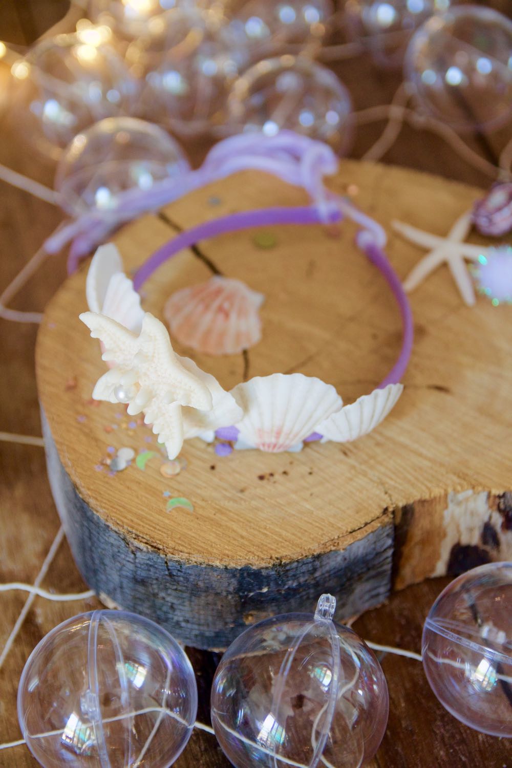 How to make a seashell crown out of a headband