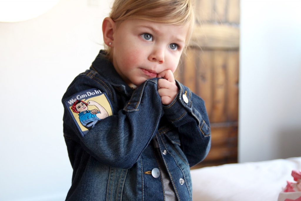 we can do it denim jacket for toddlers