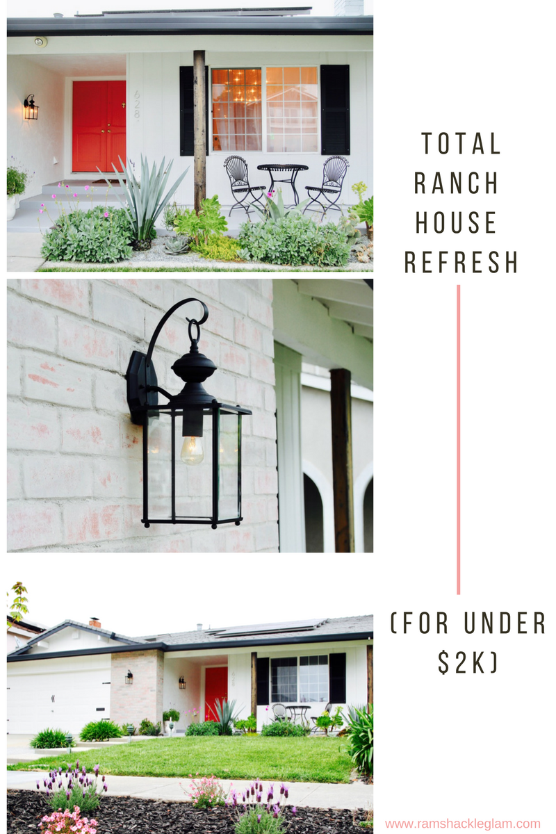 How To Give A Boring 1960s Ranch House A Stylish Exterior Makeover For Under 2k,Modern White Kitchen Cabinets With Grey Countertops