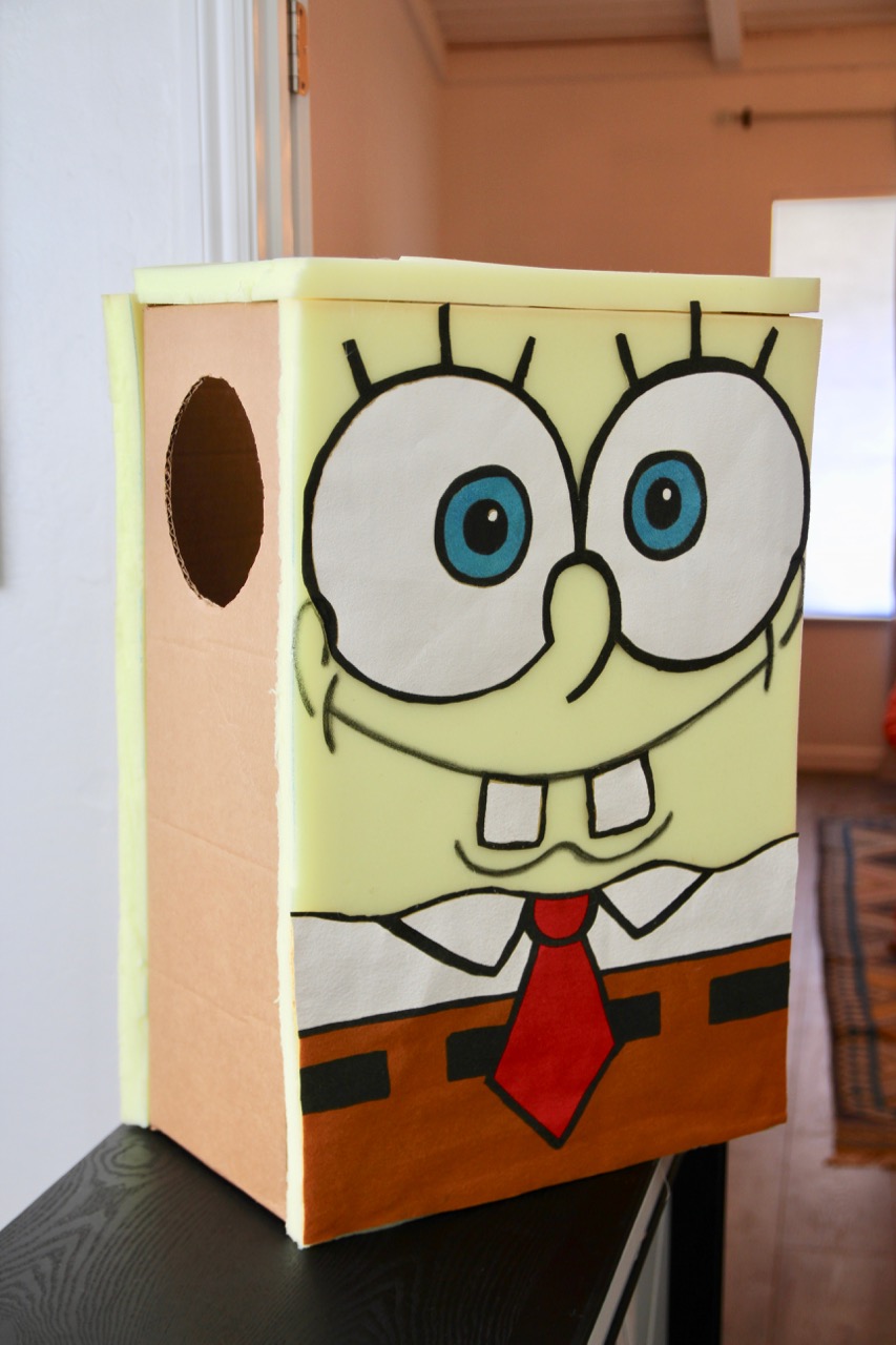 how to make a homemade spongebob squarepants halloween costume