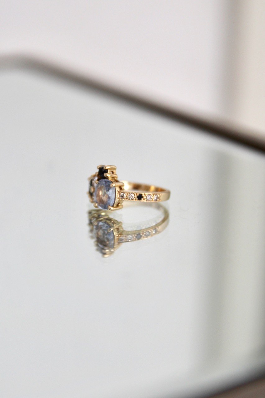designing an engagement ring from jewelry you already own