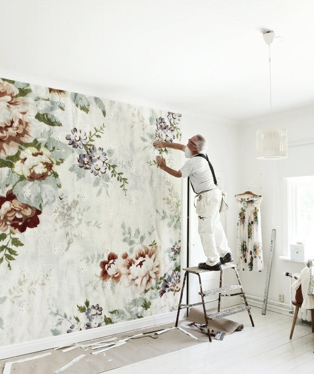 Anewall's Oh Deer Mural Wallpaper Is Like A Secret Garden Come To Life
