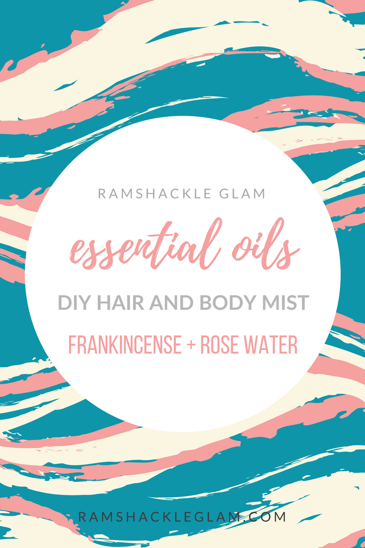 diy hair and body mist with frankincense and rosewater