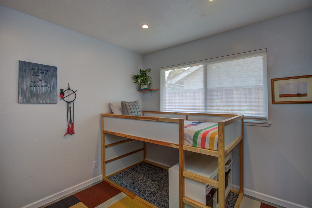 boy's bedroom in primary colors with bunkbed