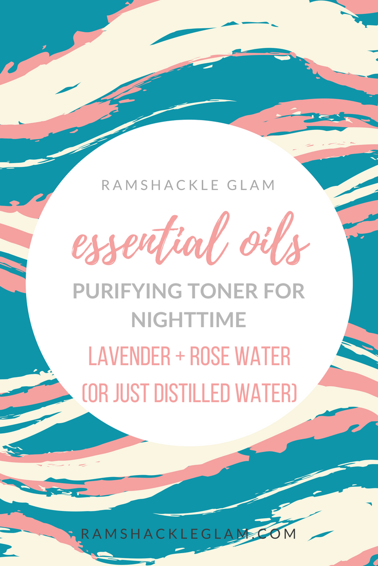 diy purifying toner with lavender and rose water