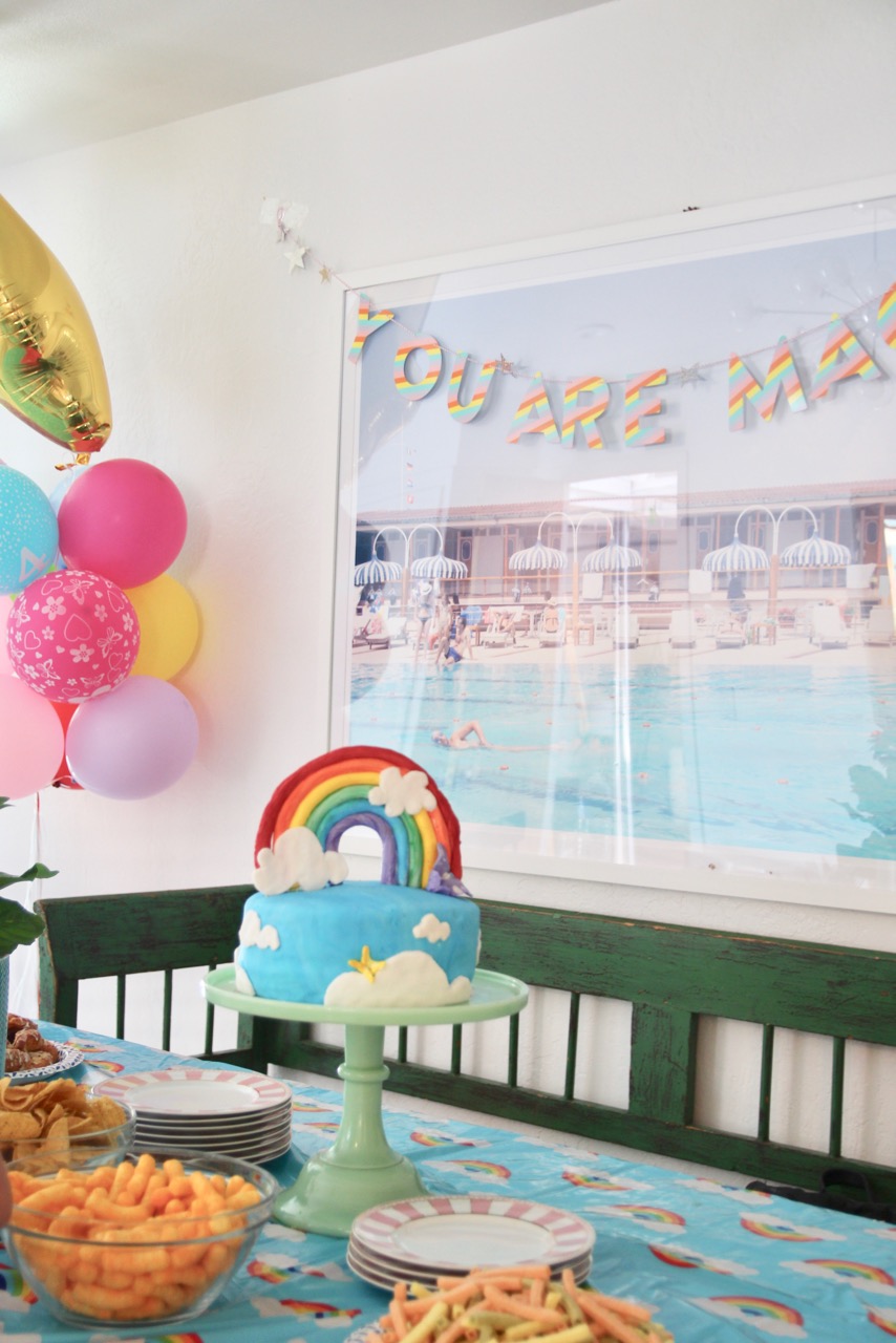 how to make a rainbow birthday cake with fondant