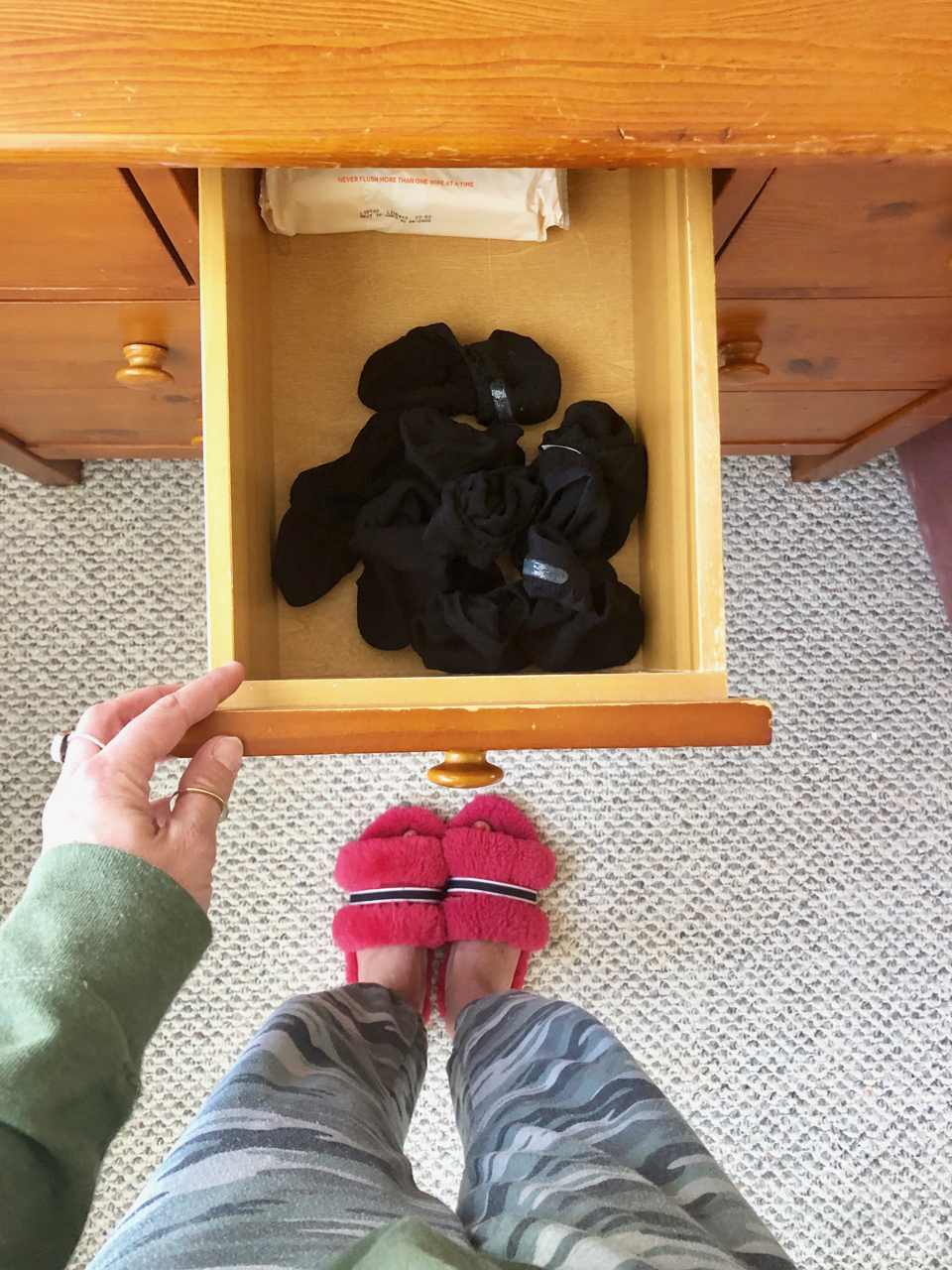 marie kondo sock drawer idea