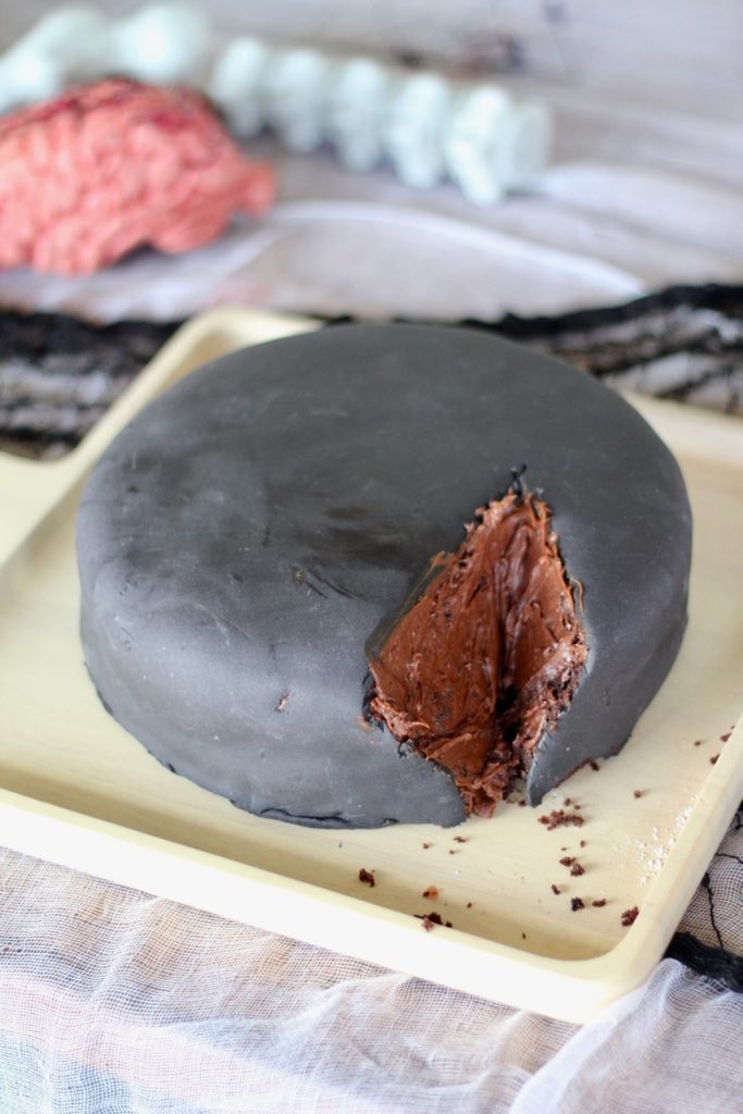 how to make a black geode cake