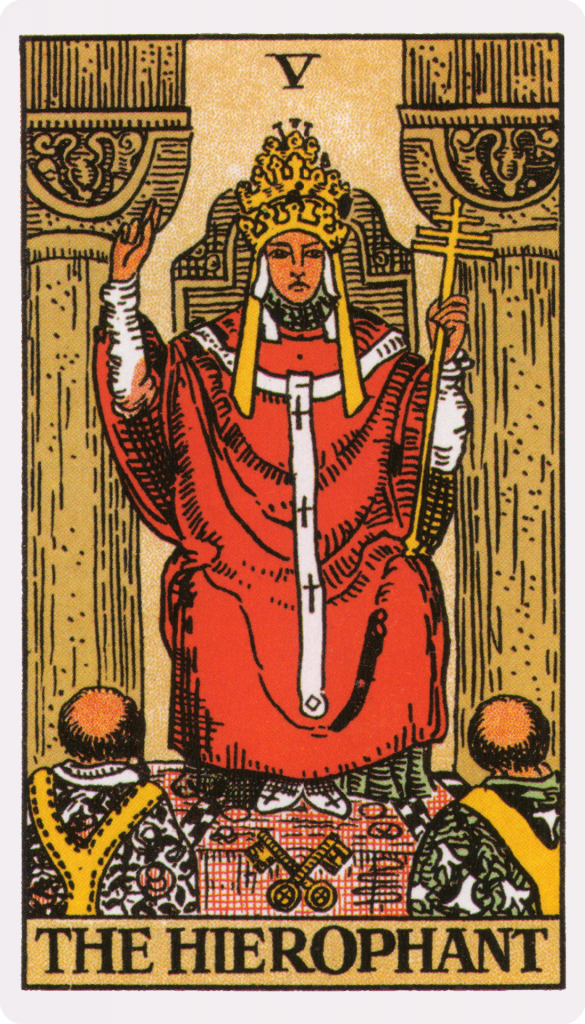 the hierophant tarot card