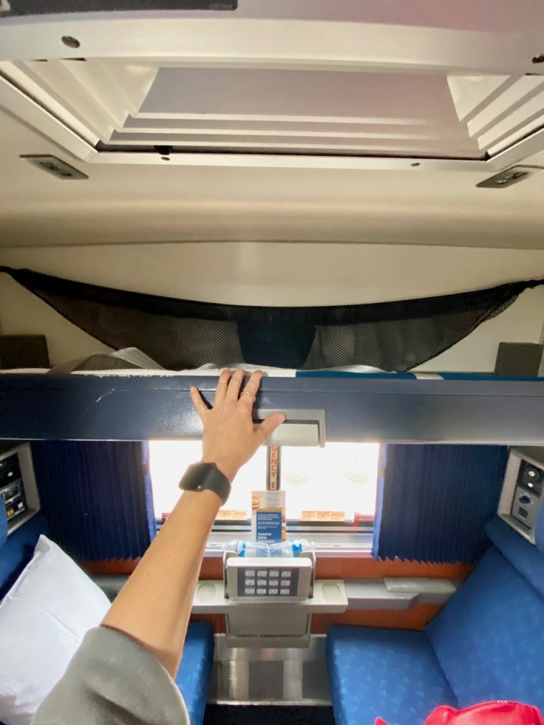 what it's like to travel in an amtrak sleeper car